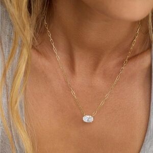 NWT Melinda Maria Gold “Hello Gorgeous Micro Samantha Chain”